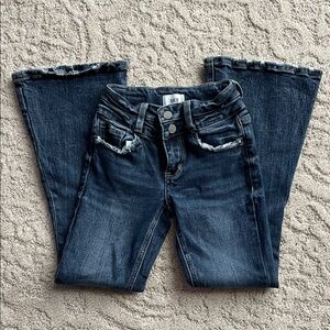 BKE Girls size 7 Dark Blue Flare Jeans